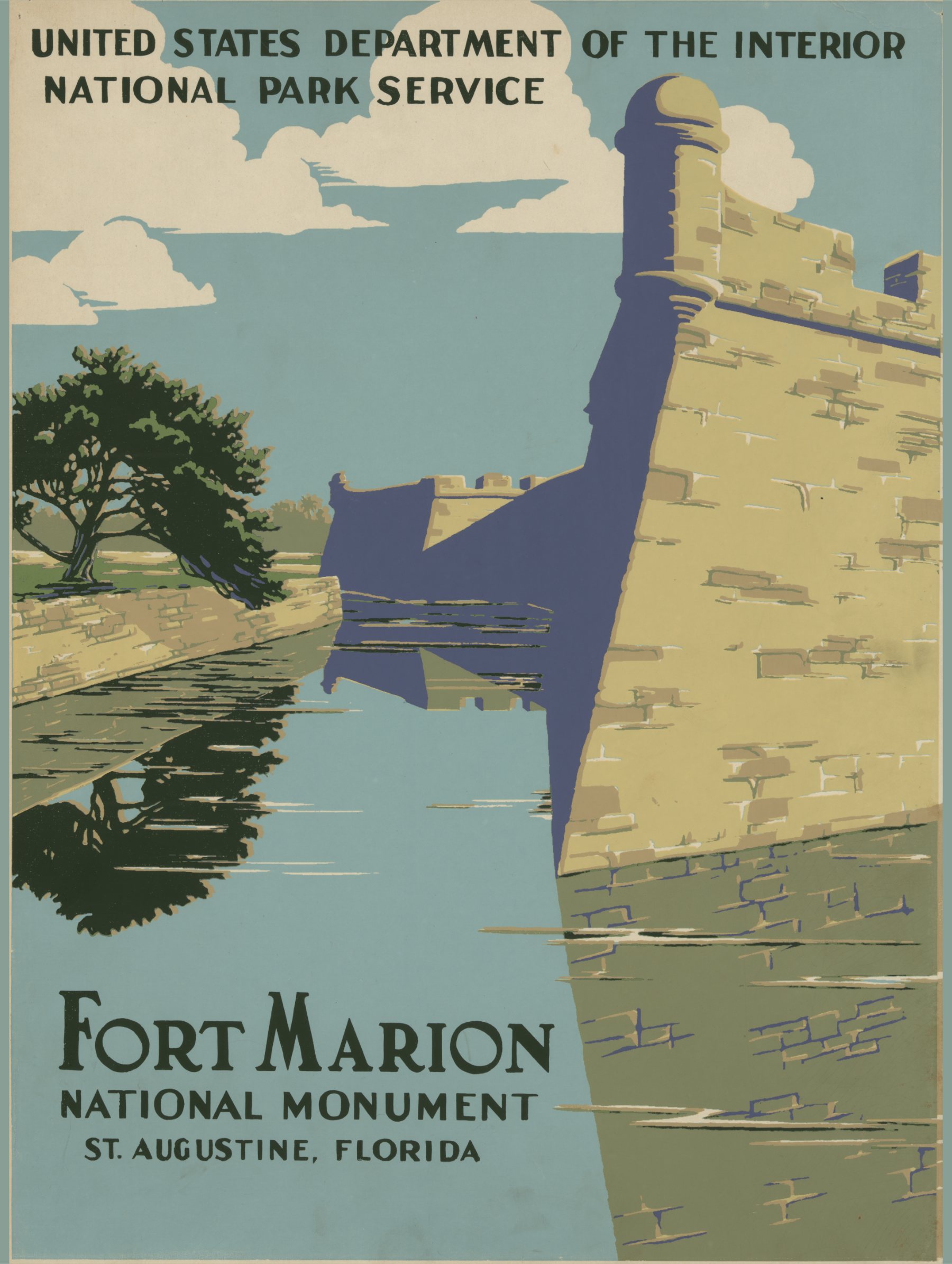 fort marion national monument · silkscreen print