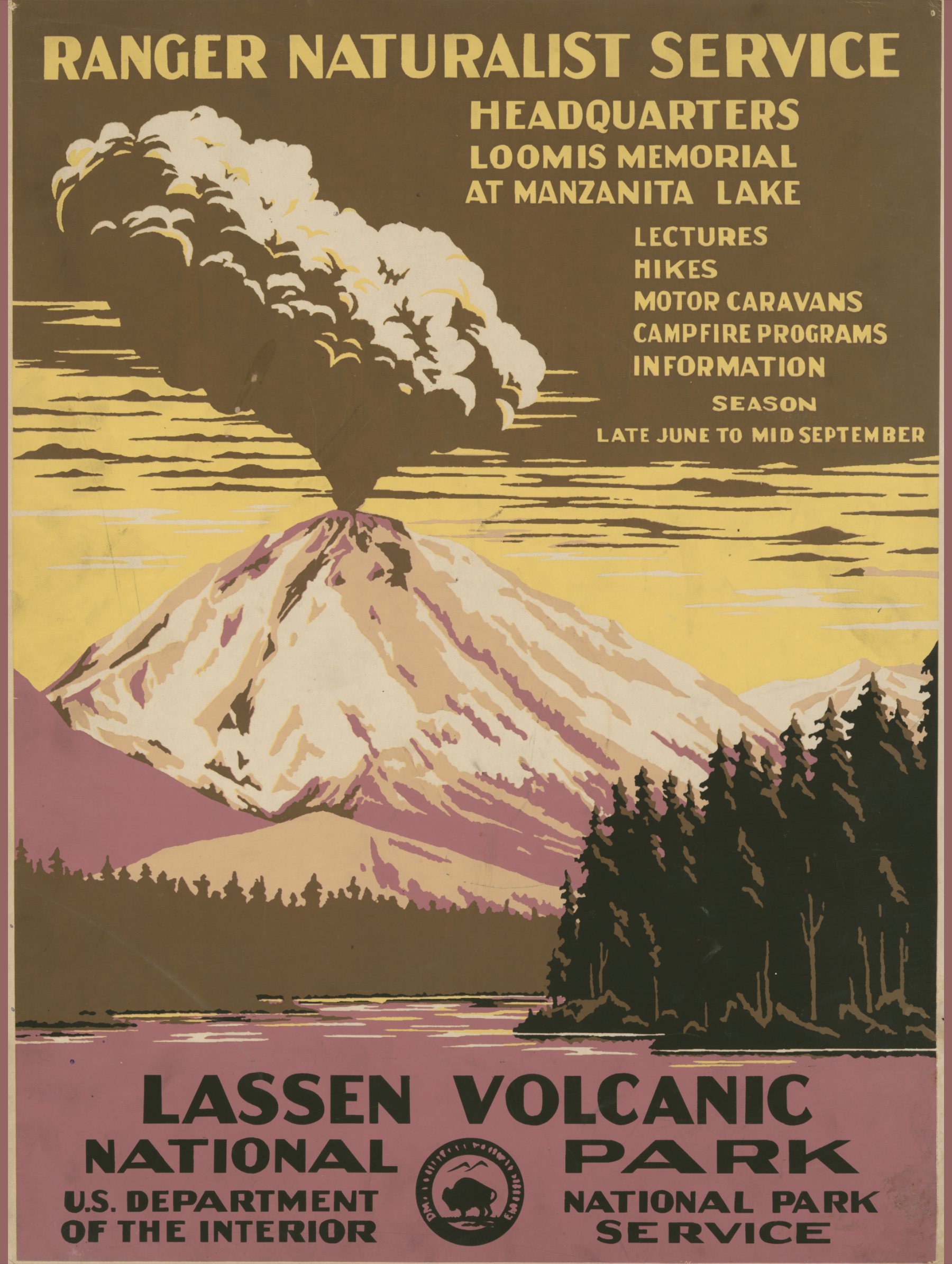 lassen volcanic national park · silkscreen