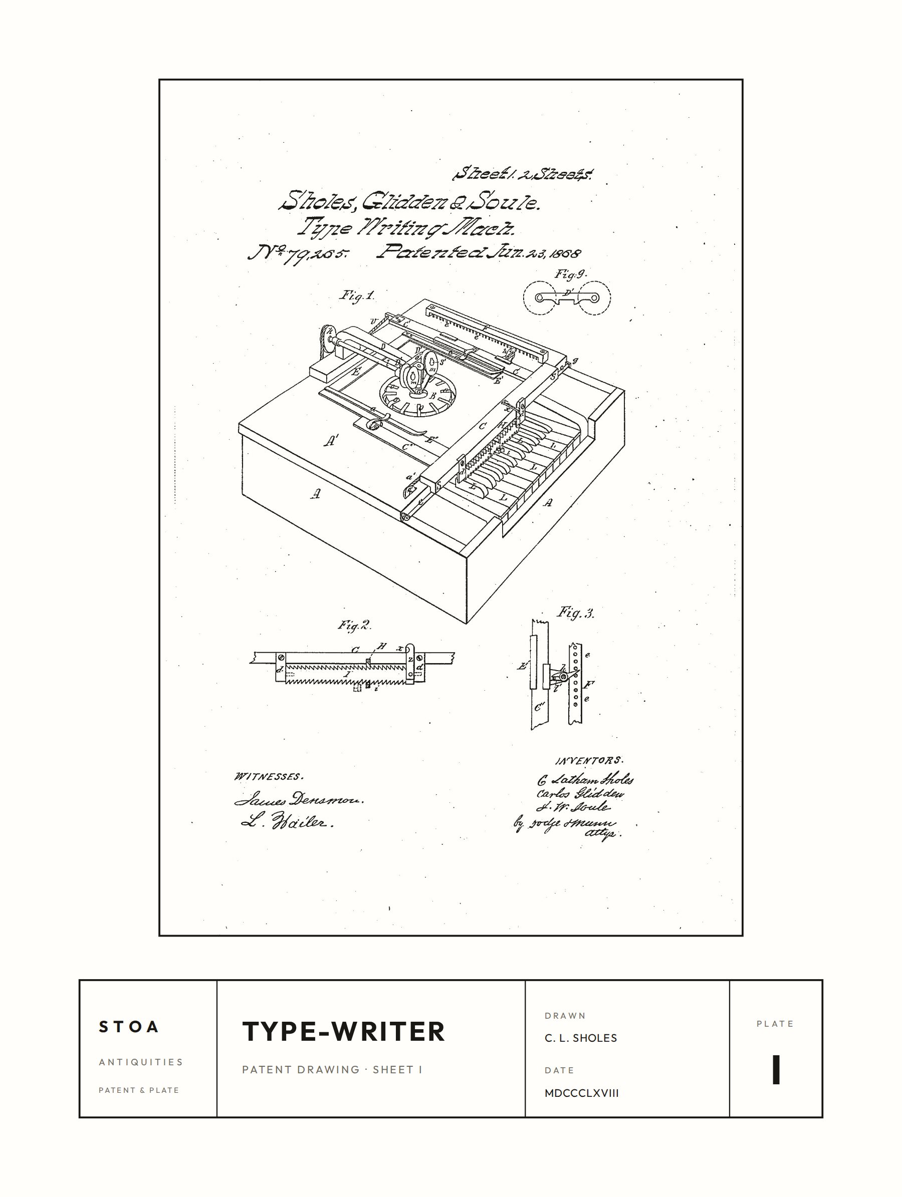 the sholes type-writer — mechanism