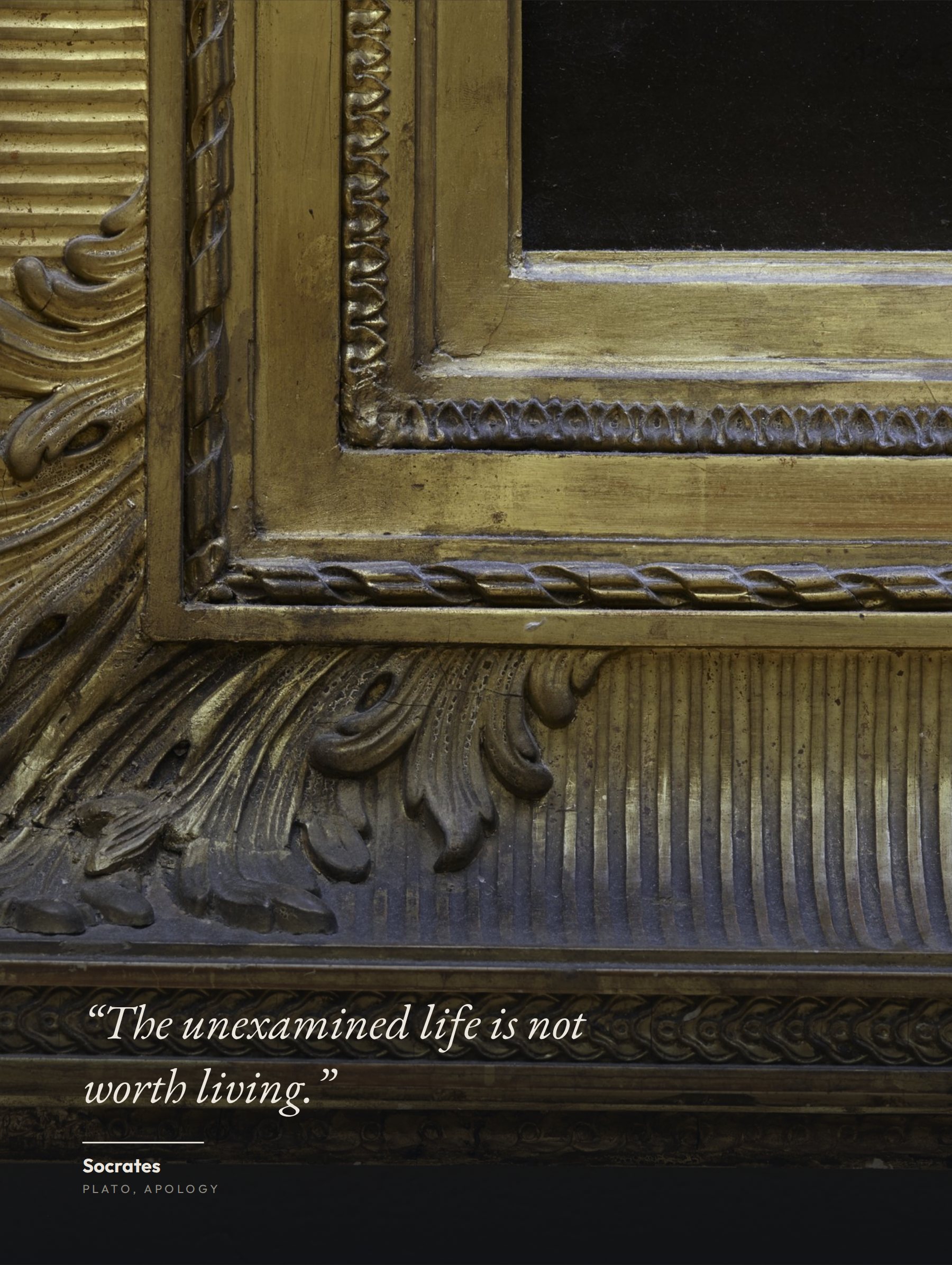 socrates · the unexamined life — philosophy