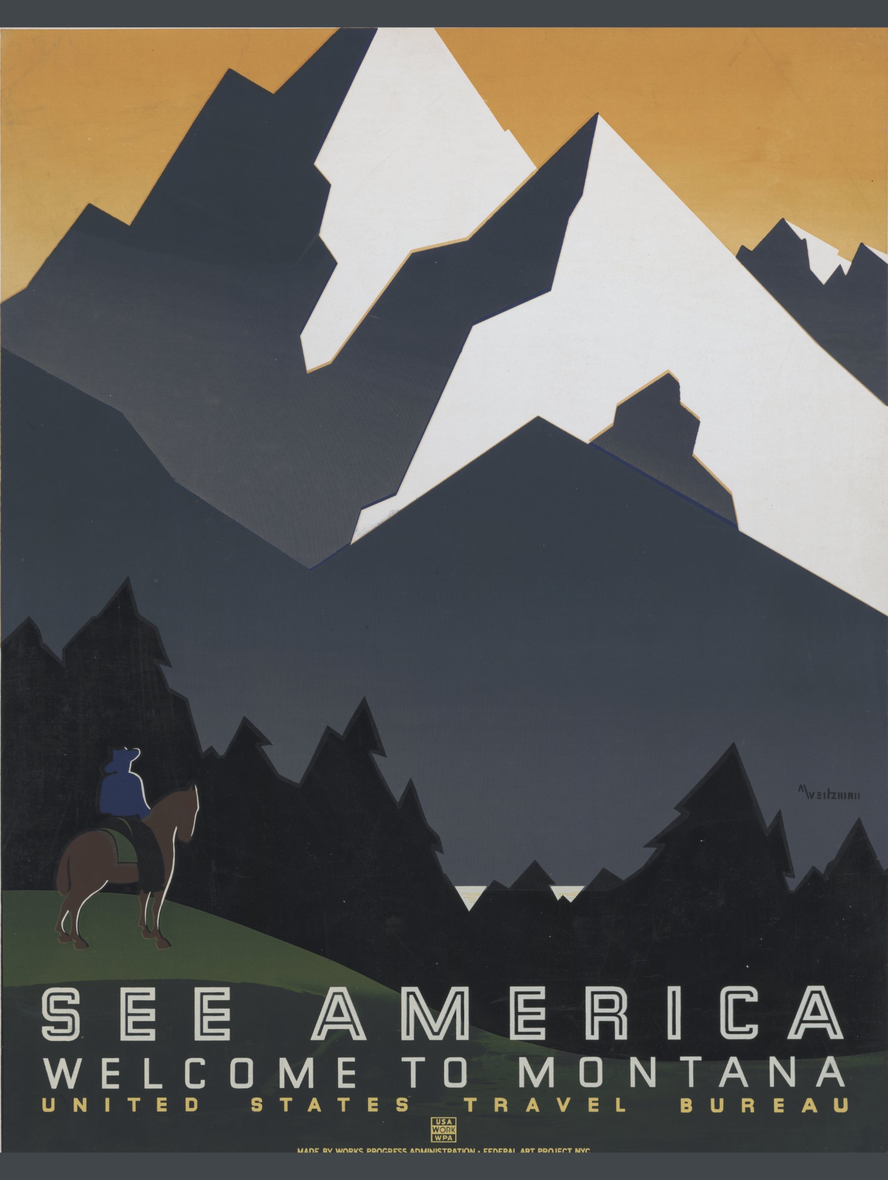 see america: welcome to montana · silkscreen