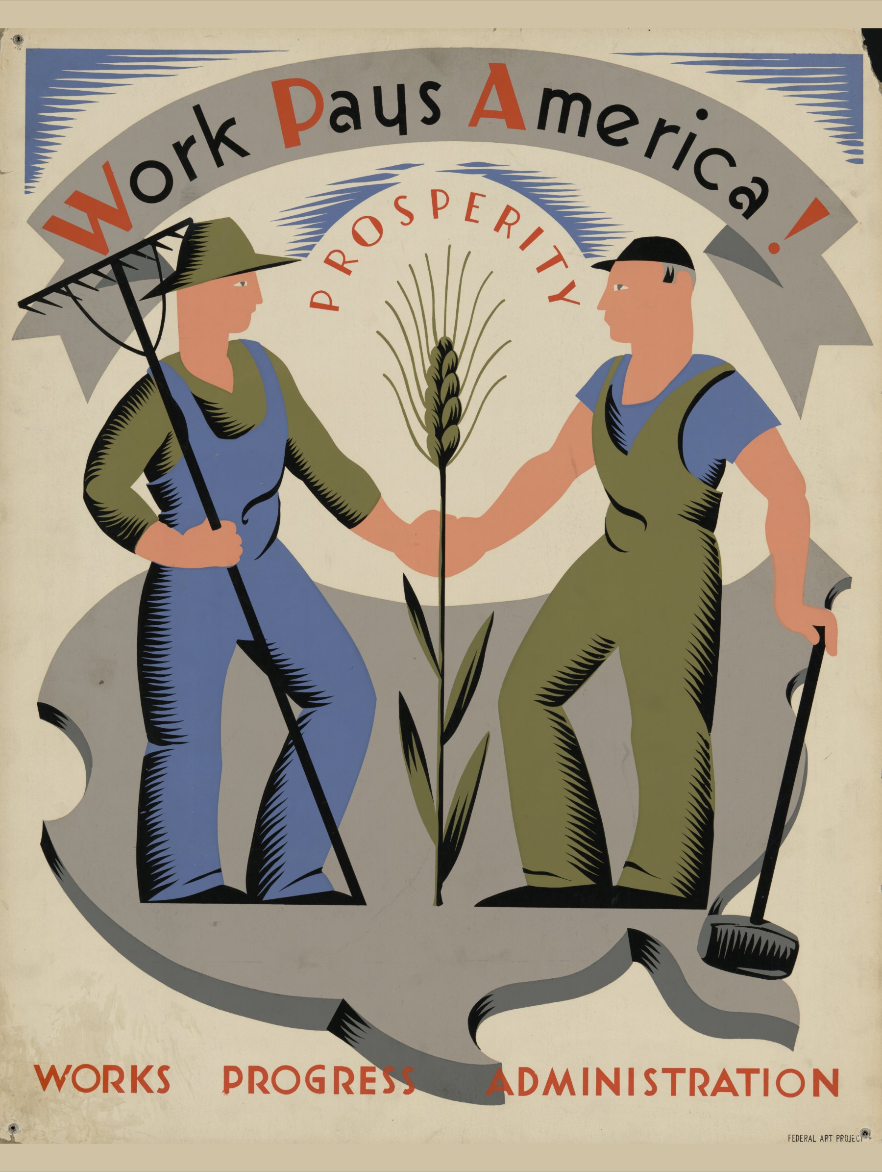 work pays america! · silkscreen print