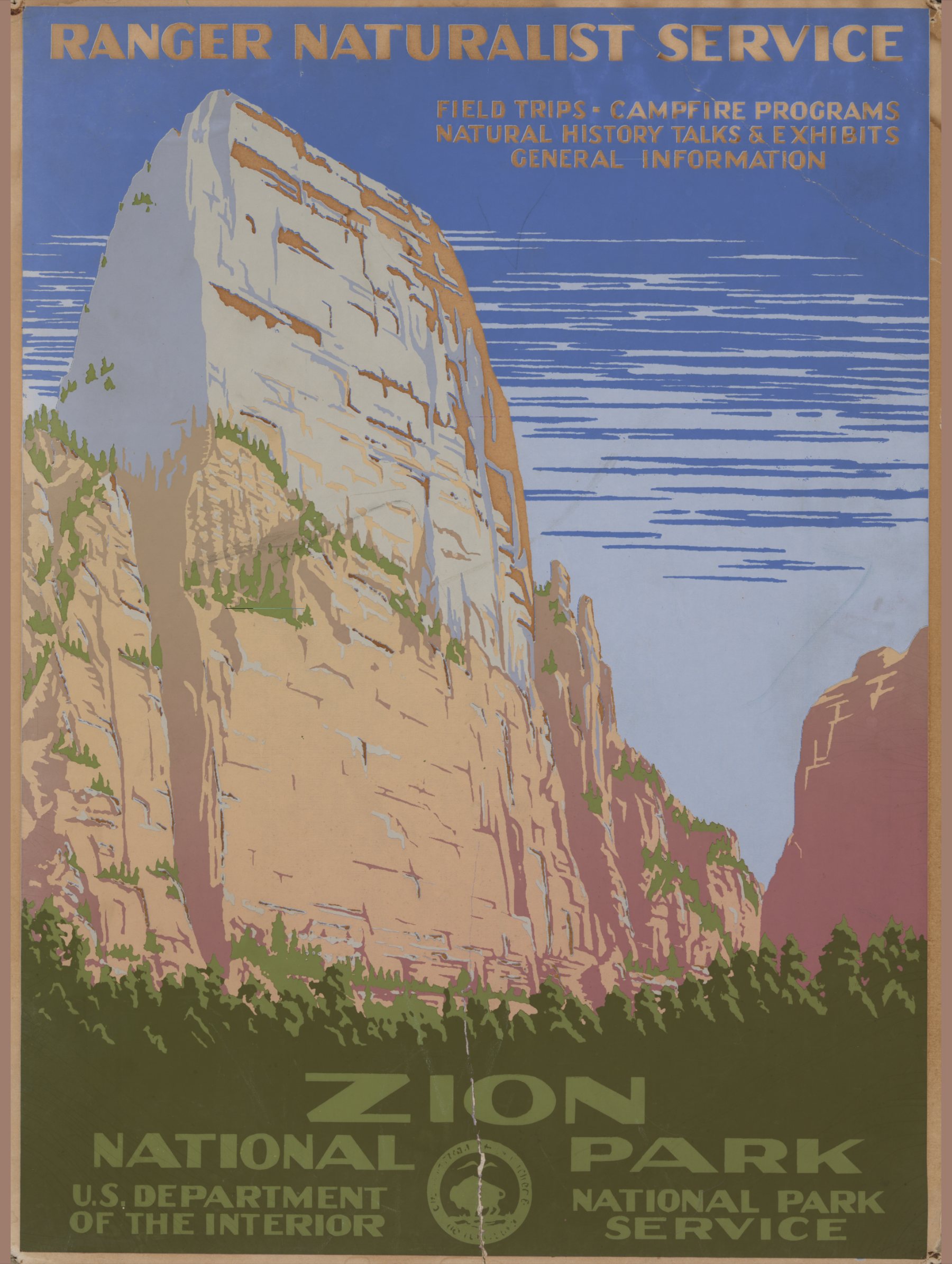 zion national park · silkscreen print